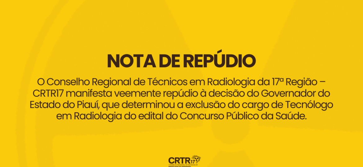 NOTA DE REPÚDIO (Apresentação)
