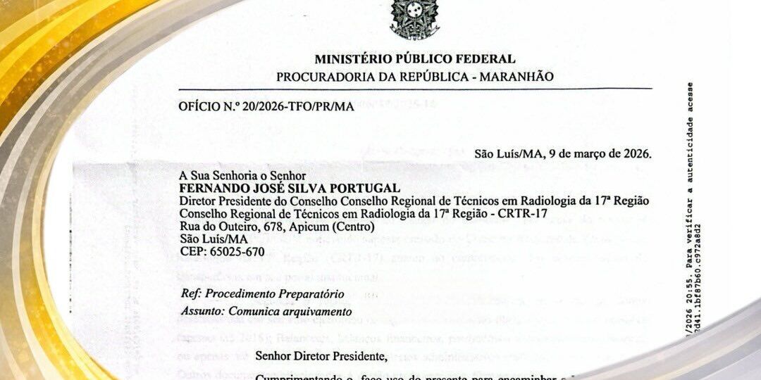 MPF arquiva procedimento e reconhece regularidade do Portal da Transparência do CRTR-17ªO Minist